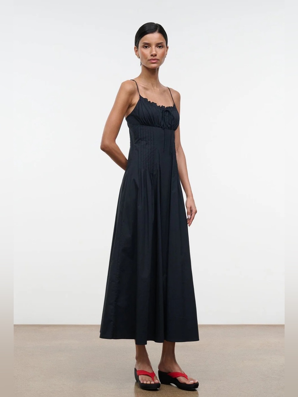 Staud Margi dress black NWT